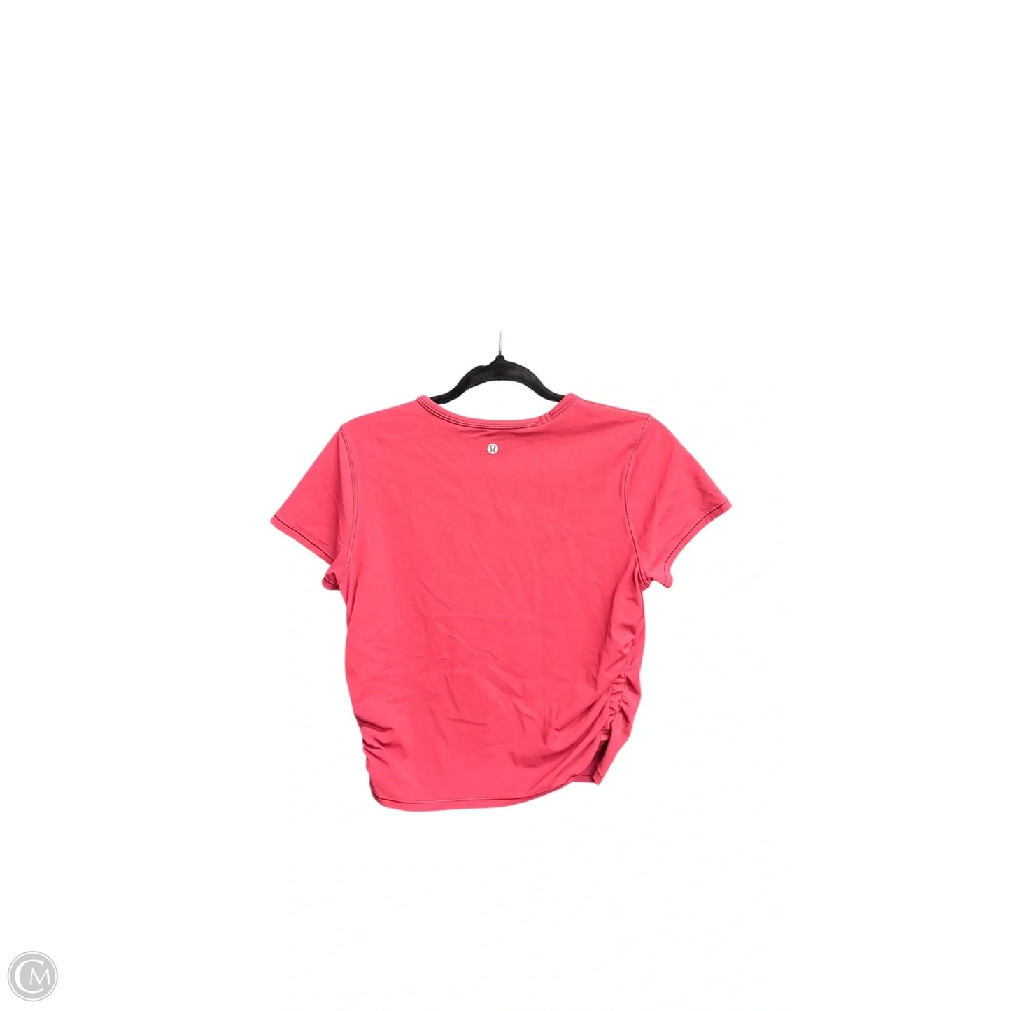 Athletic Top Short Sleeve By Lululemon In Maroon, Size: M