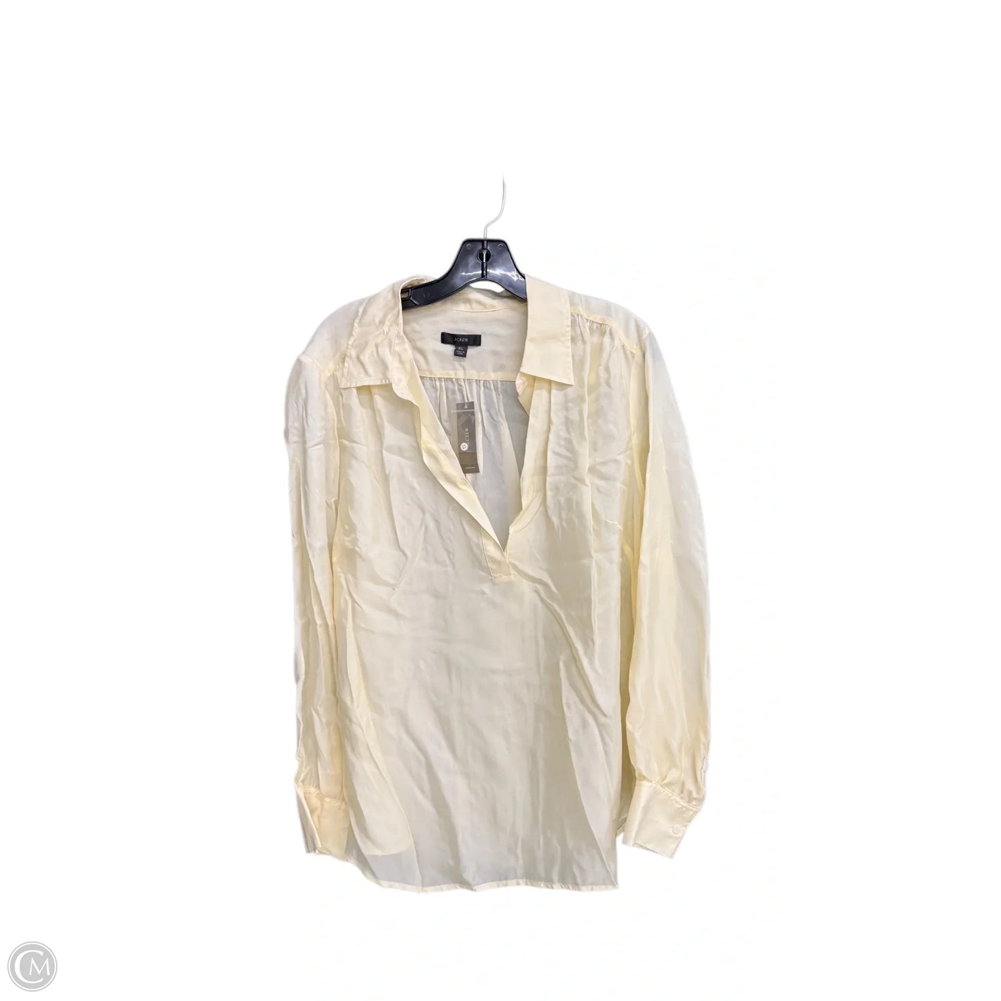 Top Long Sleeve By J. Crew In Yellow, Size: Xl