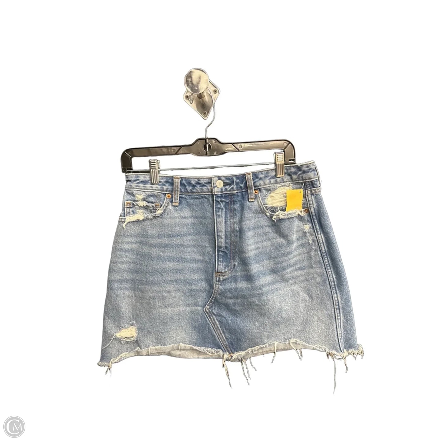 Skirt Mini & Short By Abercrombie And Fitch In Blue Denim, Size: 10