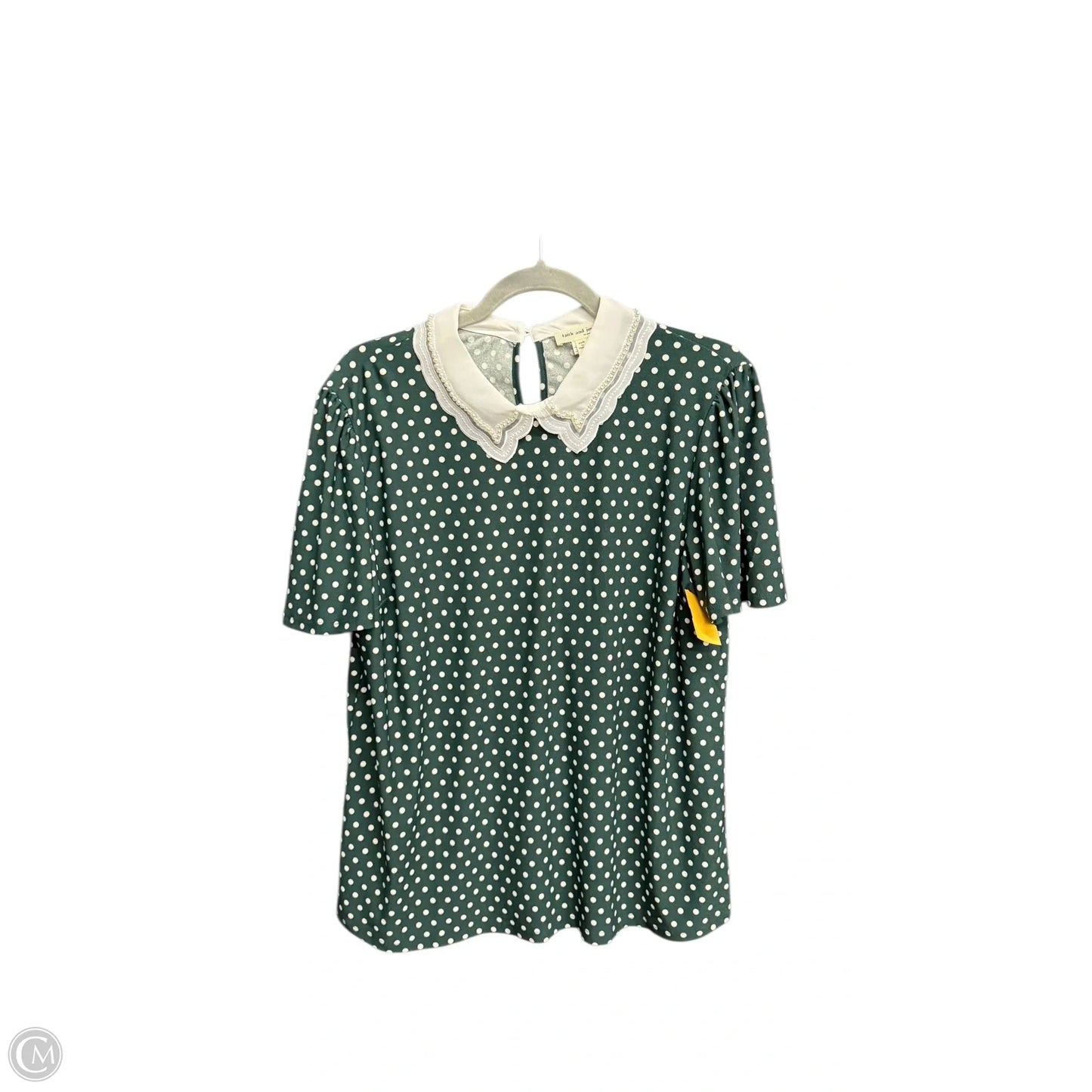 Top Short Sleeve By Faith And Joy In Green, Size: Xl