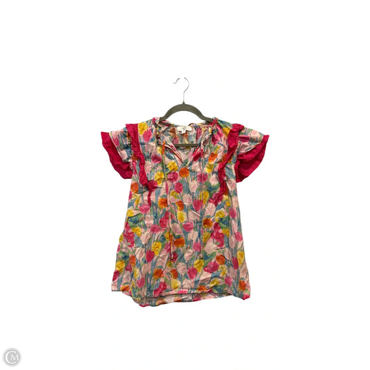 Top Short Sleeve By Entro In Floral Print, Size: M
