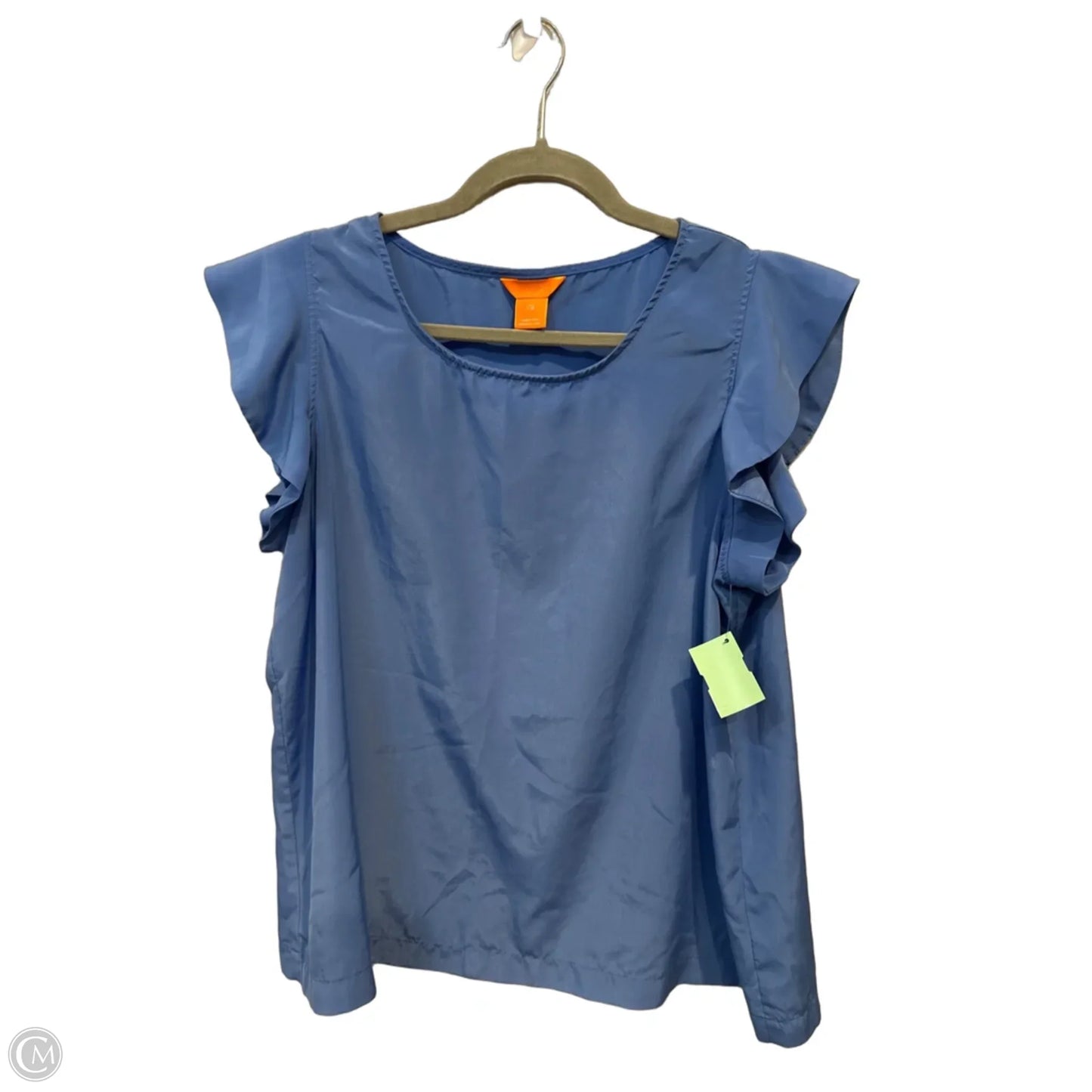 Top Short Sleeve By Joe Fresh In Blue, Size: L