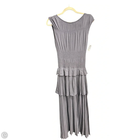 Dress Casual Maxi By Rebecca Taylor In Grey, Size: S