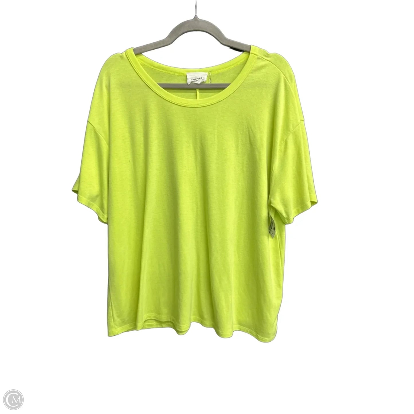 Top Short Sleeve By Andree By Unit In Green, Size: Xl