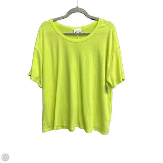 Top Short Sleeve By Andree By Unit In Green, Size: Xl