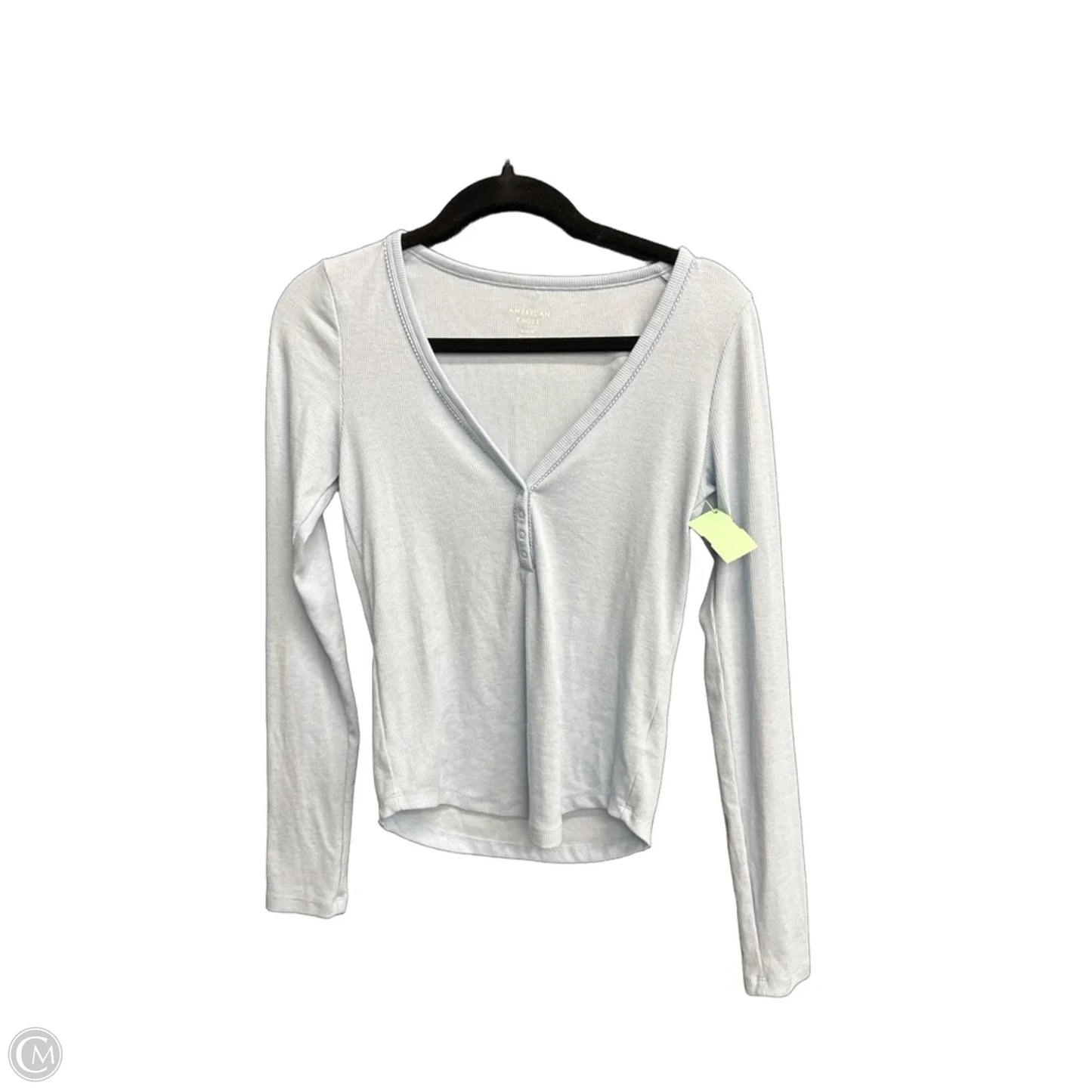 Top Long Sleeve By American Eagle In Blue, Size: M