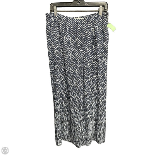 Pants Linen By Versona In Blue & White, Size: 10