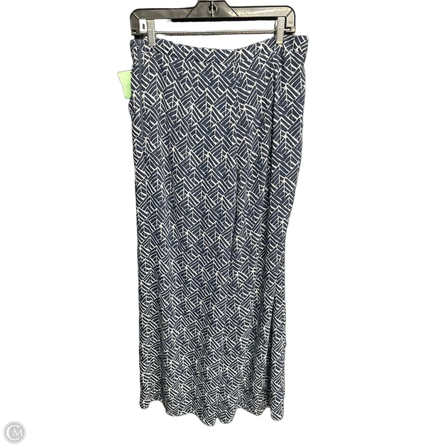 Pants Linen By Versona In Blue & White, Size: 10