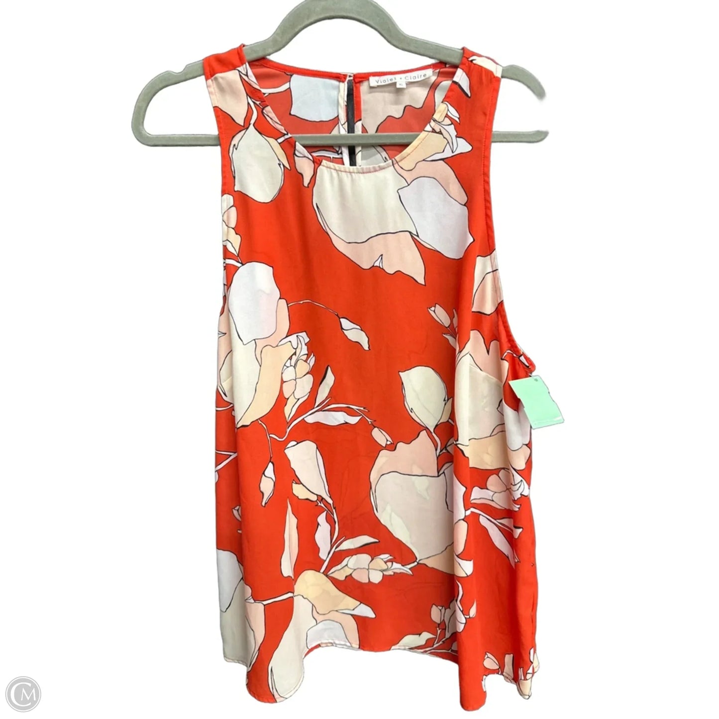 Top Sleeveless By Violet And Claire In Floral Print, Size: Xl