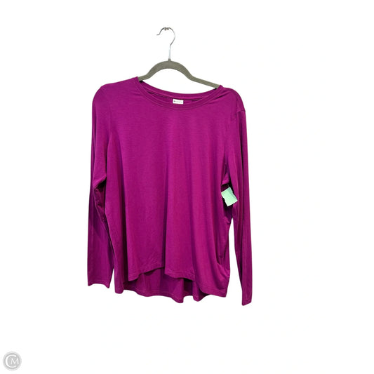 Athletic Top Long Sleeve Crewneck By Athleta In Purple, Size: S