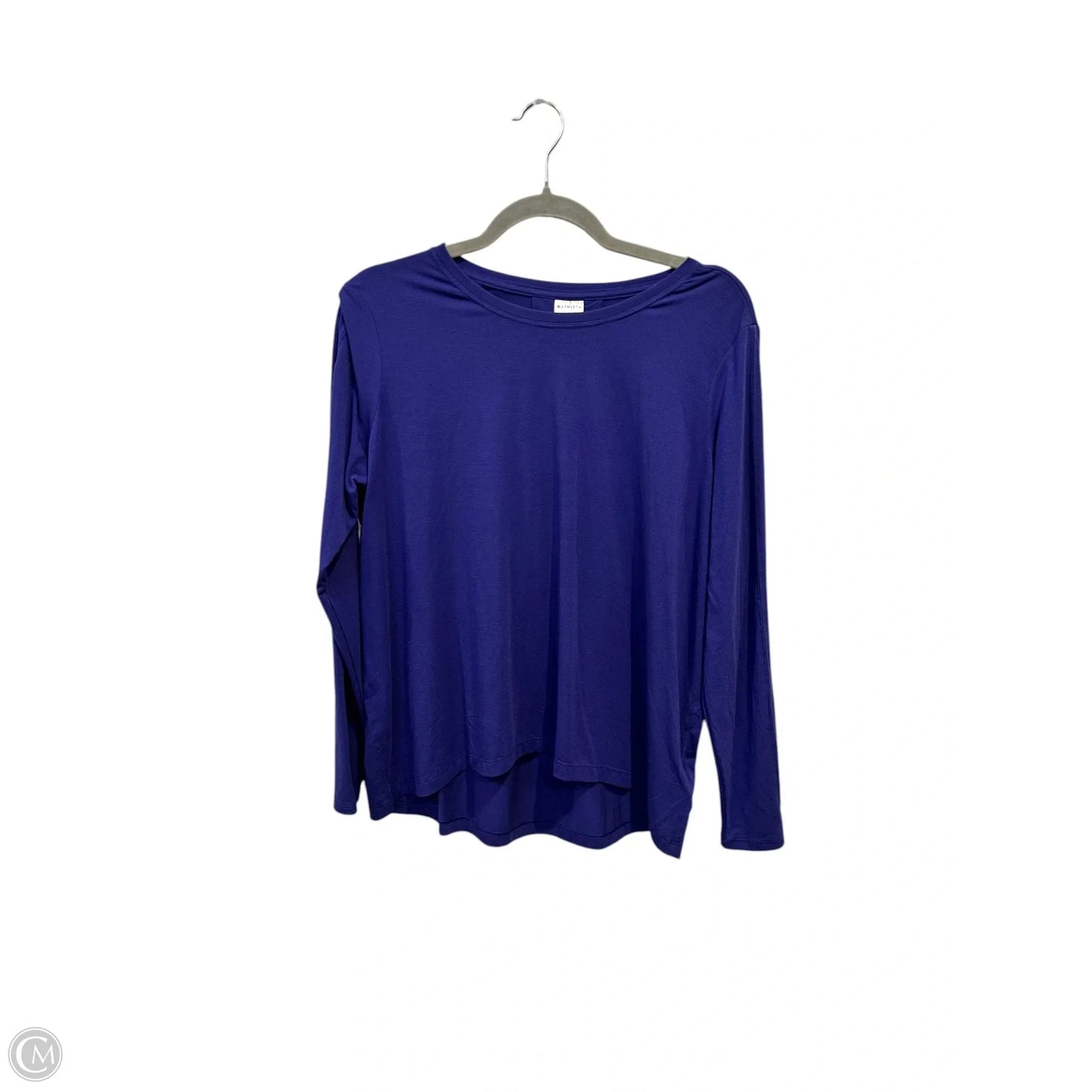 Athletic Top Long Sleeve Crewneck By Athleta In Blue, Size: S