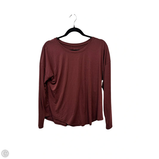 Athletic Top Long Sleeve Crewneck By Athleta In Maroon, Size: M