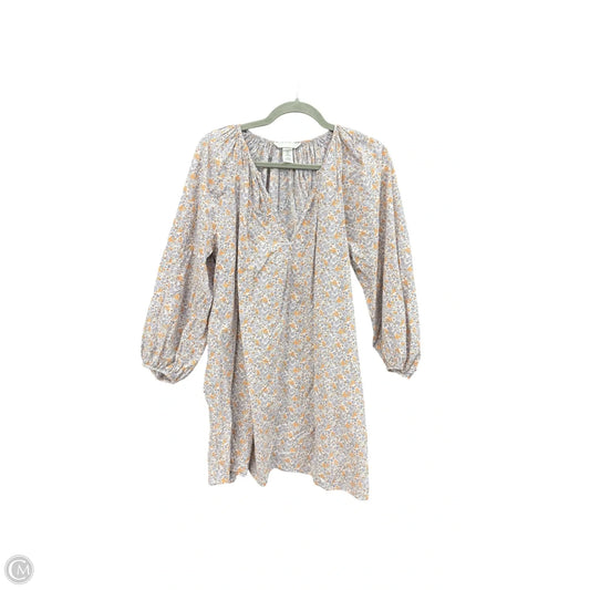 Dress Casual Short By H&m In Floral Print, Size: M