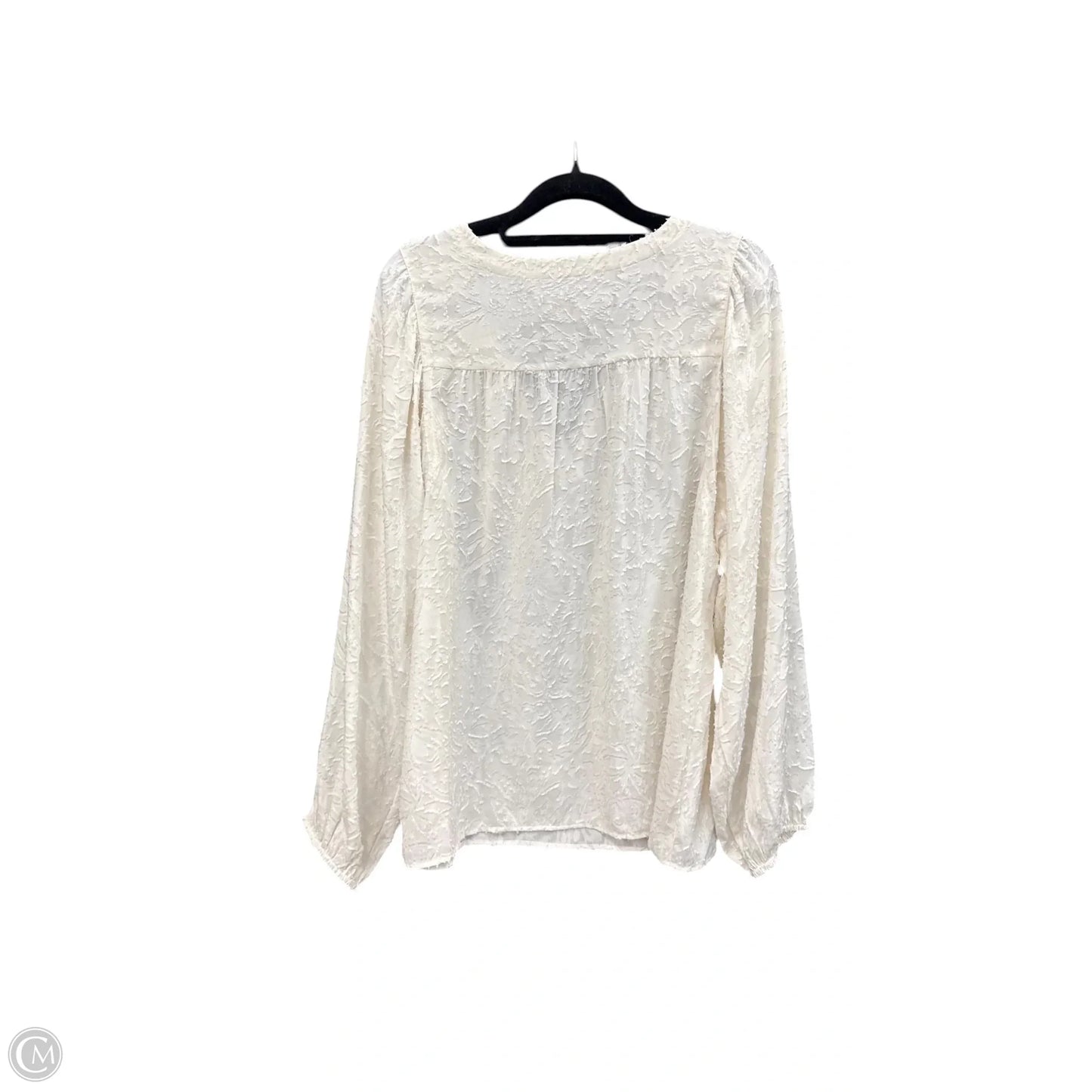 Top Long Sleeve By Loft In Cream, Size: M