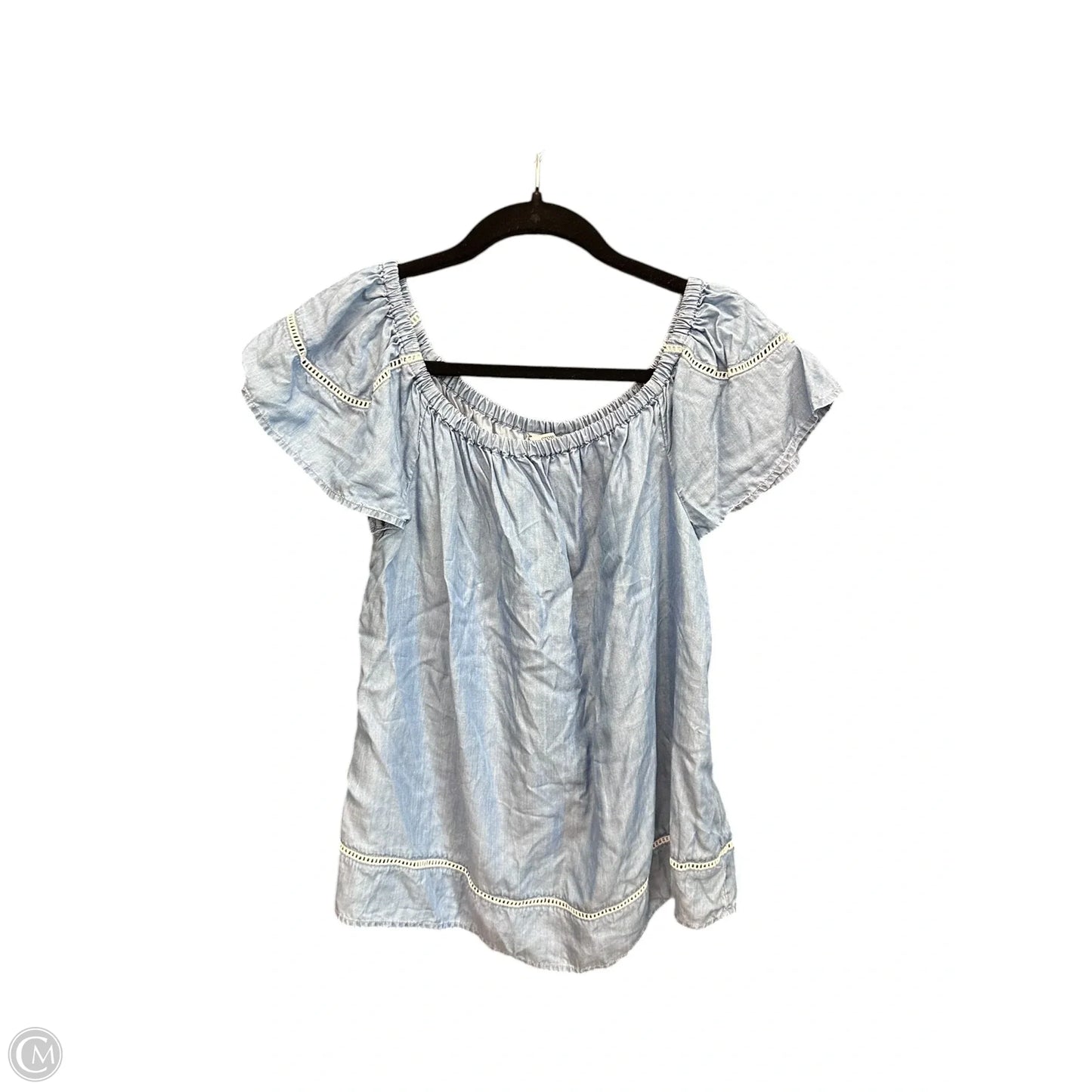 Top Short Sleeve By Crown And Ivy In Blue, Size: M