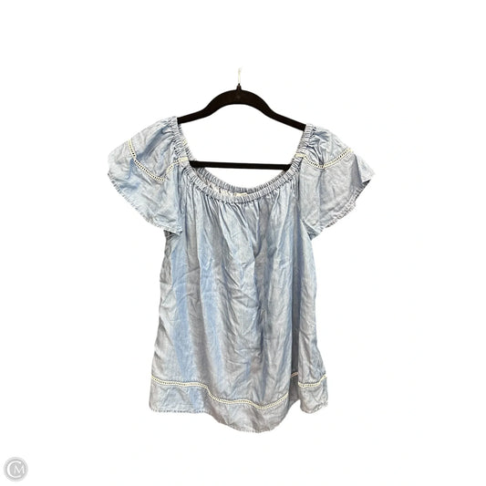 Top Short Sleeve By Crown And Ivy In Blue, Size: M
