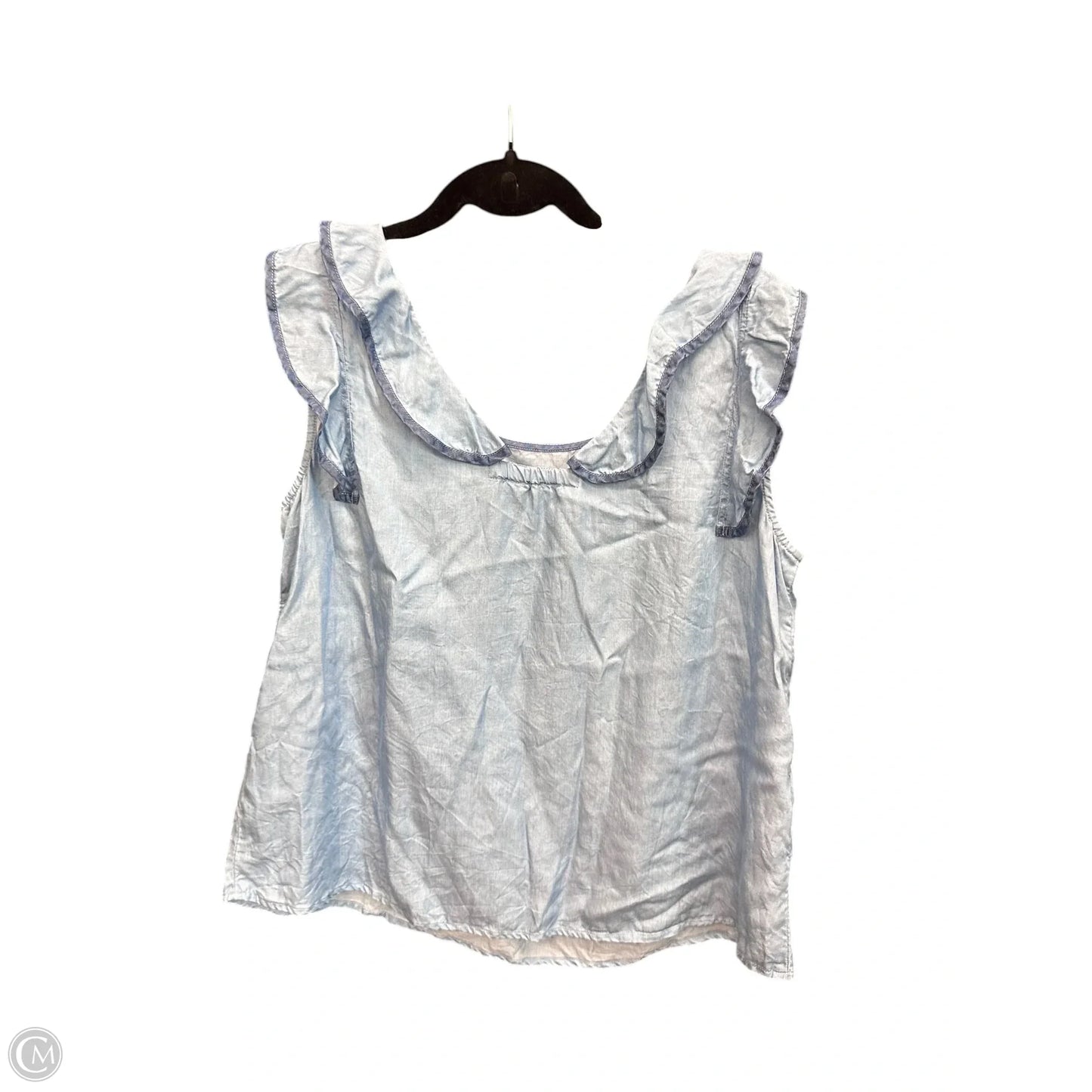 Top Sleeveless By Crown And Ivy In Blue, Size: Mp