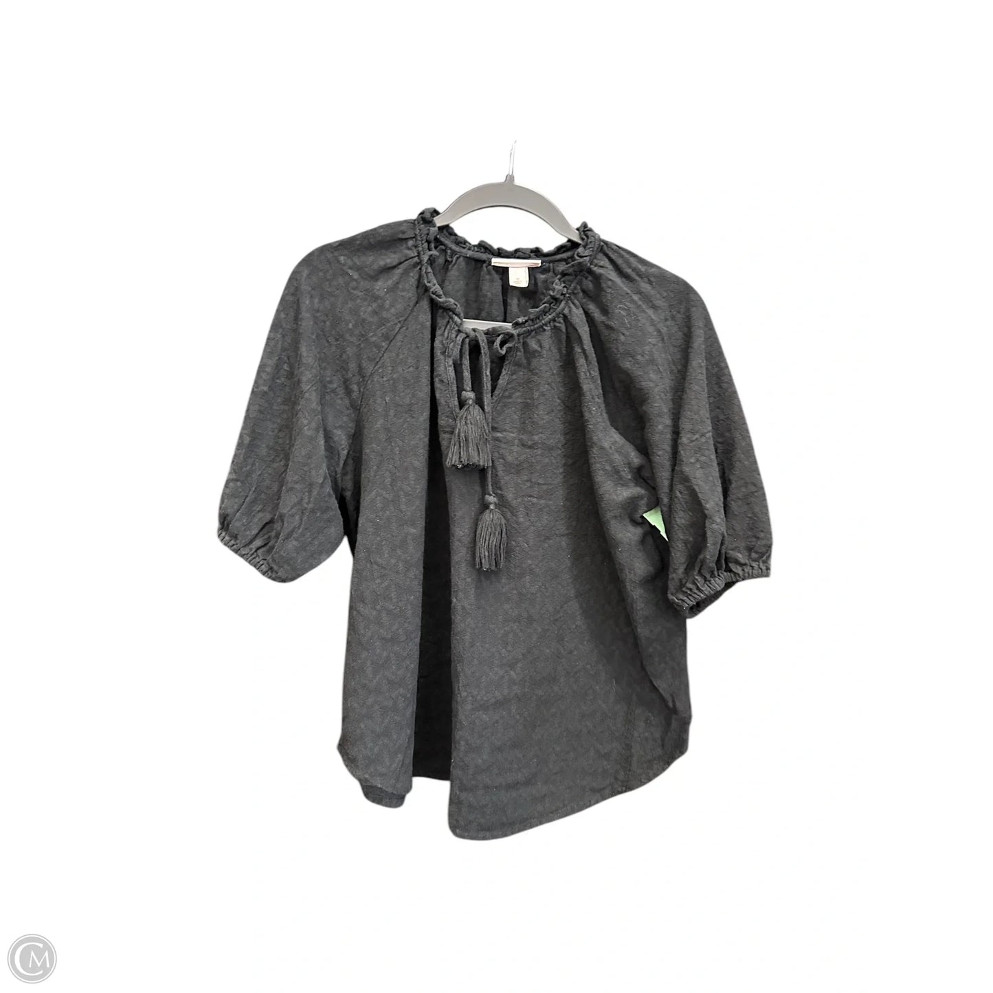 Top Short Sleeve By Knox Rose In Black, Size: M