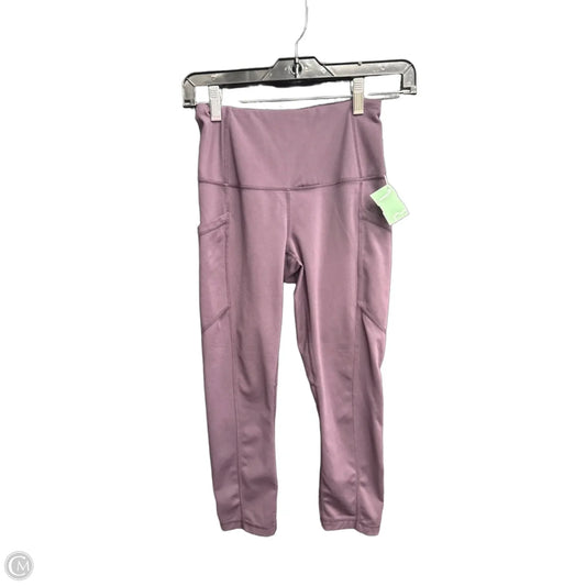 Athletic Leggings By Yogalicious In Purple, Size: Xs
