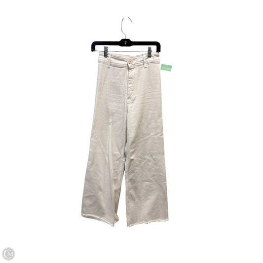 Jeans Wide Leg By Zara In White, Size: 2