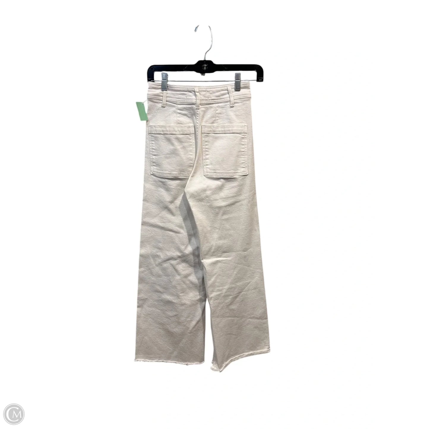 Jeans Wide Leg By Zara In White, Size: 2