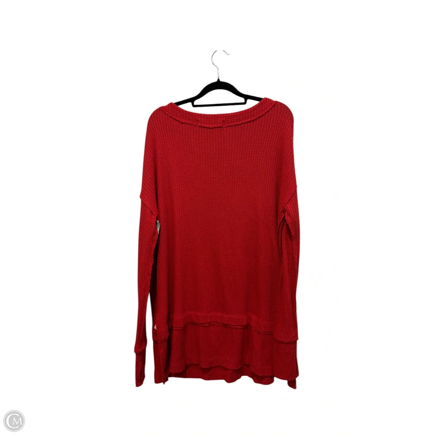 Top Long Sleeve By We The Free In Red, Size: Xs