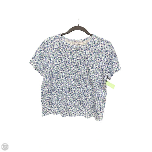 Top Short Sleeve By Old Navy In Floral Print, Size: M