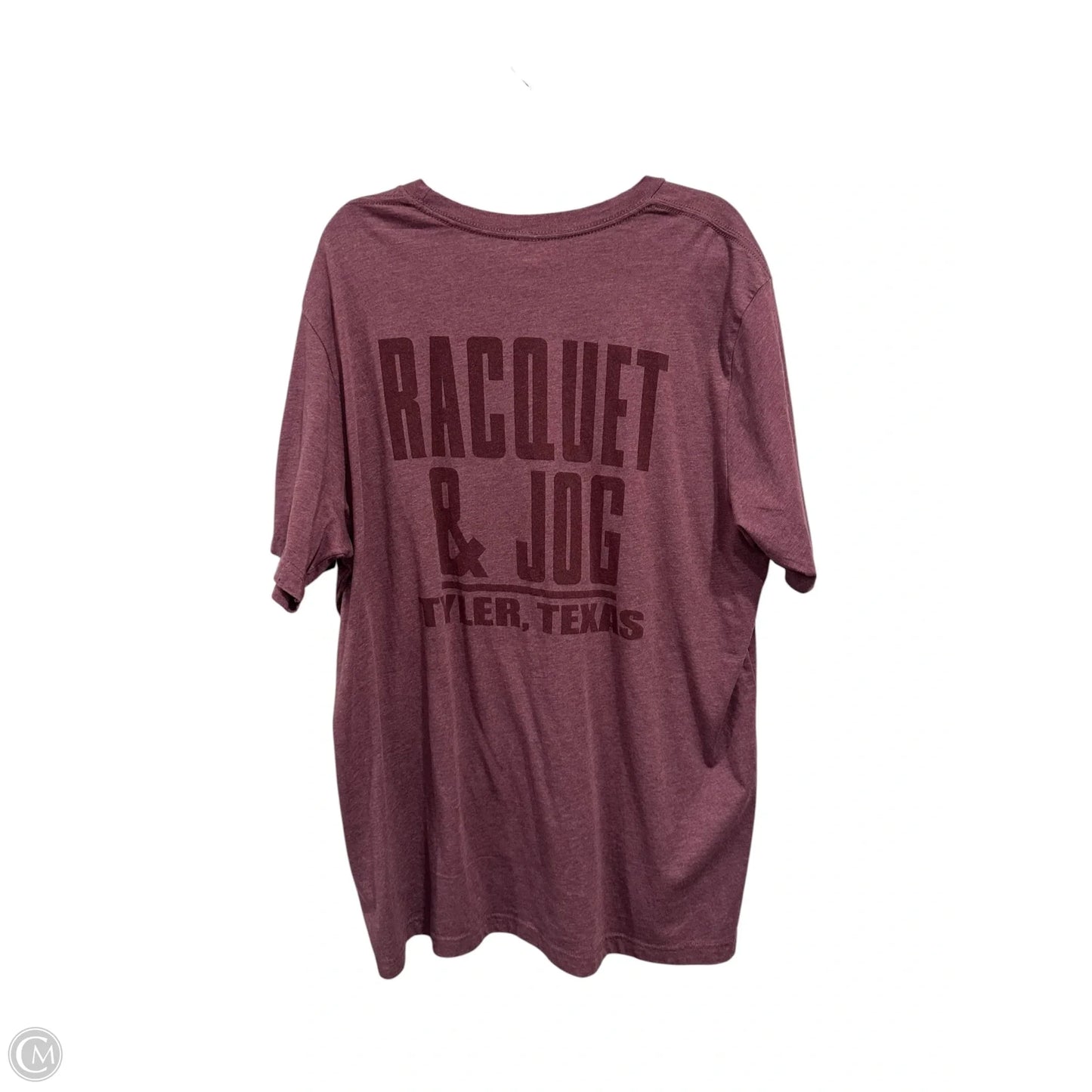 Top Short Sleeve By Canvas In Maroon, Size: 2x