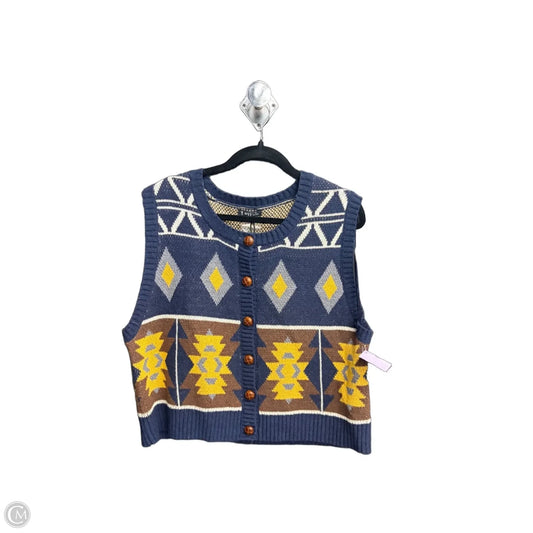 Vest Sweater By Very J In Multi-colored, Size: M