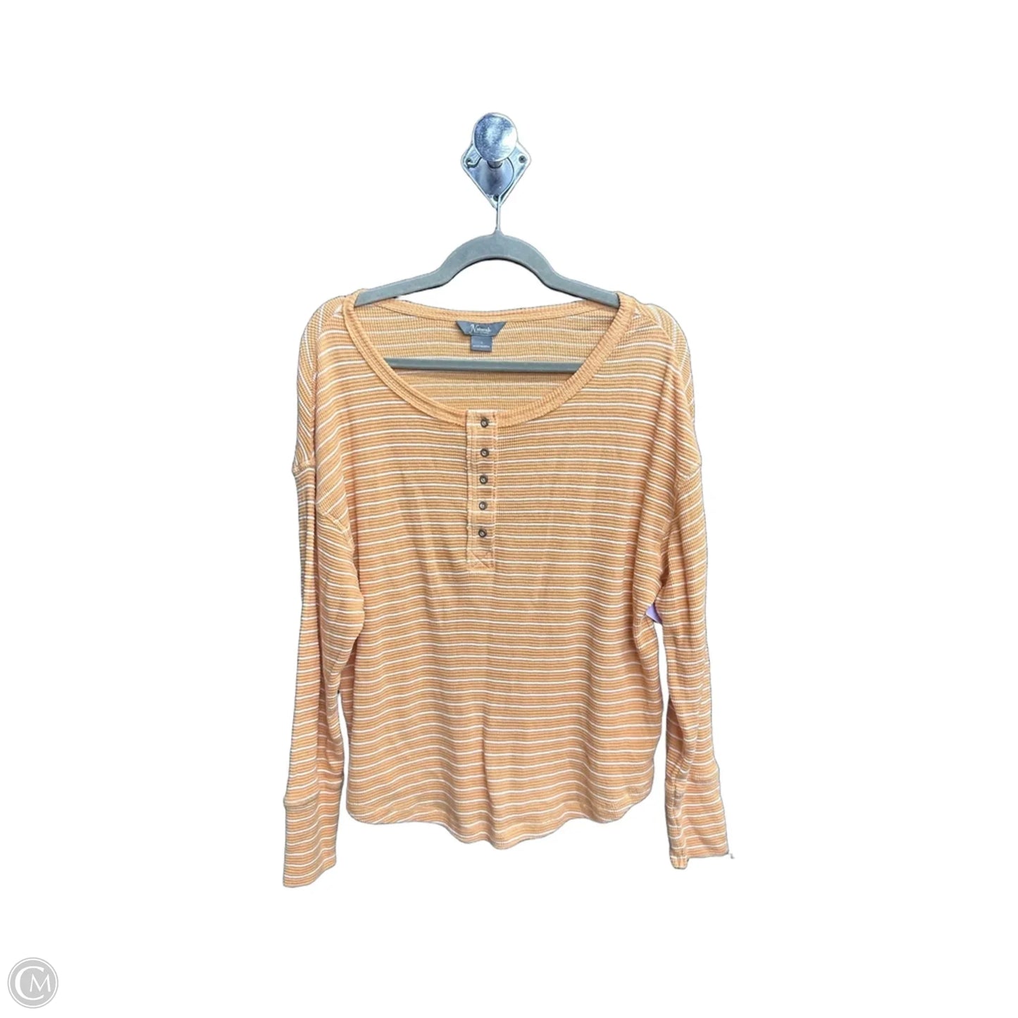 Top Long Sleeve By Natural Reflections In Striped Pattern, Size: S