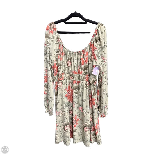 Dress Casual Short By No Barriers In Floral Print, Size: 2x