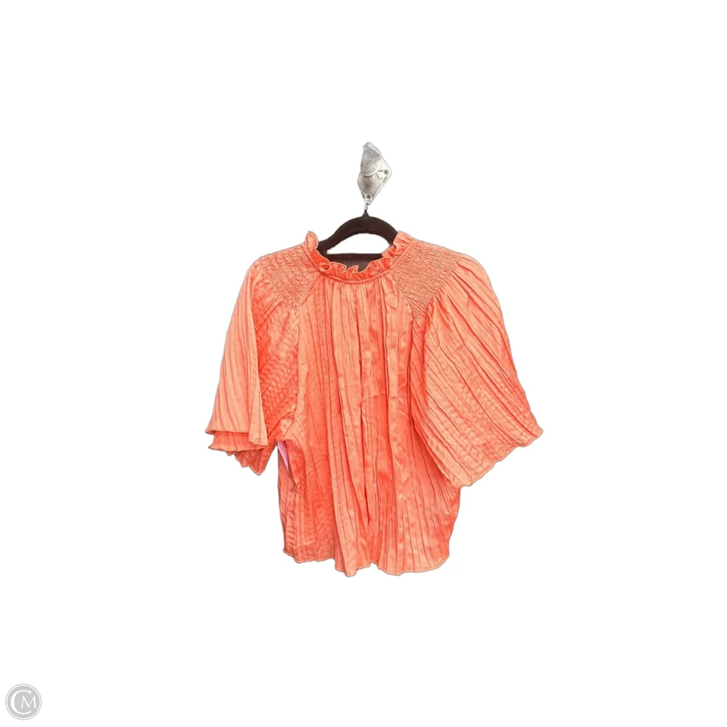 Top Short Sleeve By Bcbg In Coral, Size: M