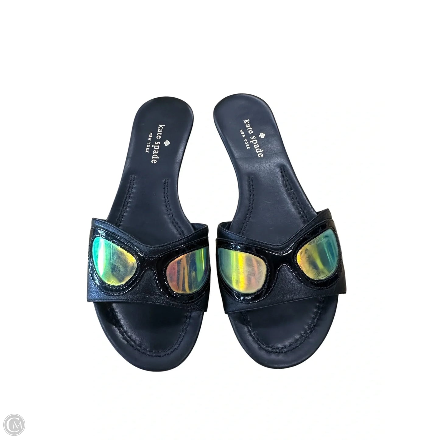 Sandals Designer By Kate Spade In Black, Size: 6.5