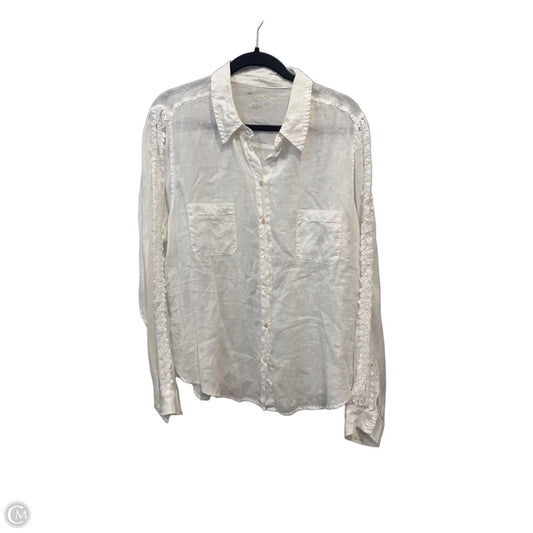 Top Long Sleeve Designer By Lilly Pulitzer In White, Size: Xl