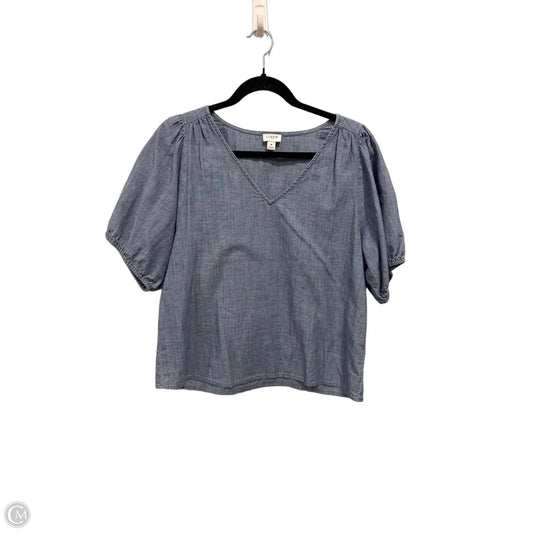 Top Short Sleeve By J. Crew In Blue, Size: M