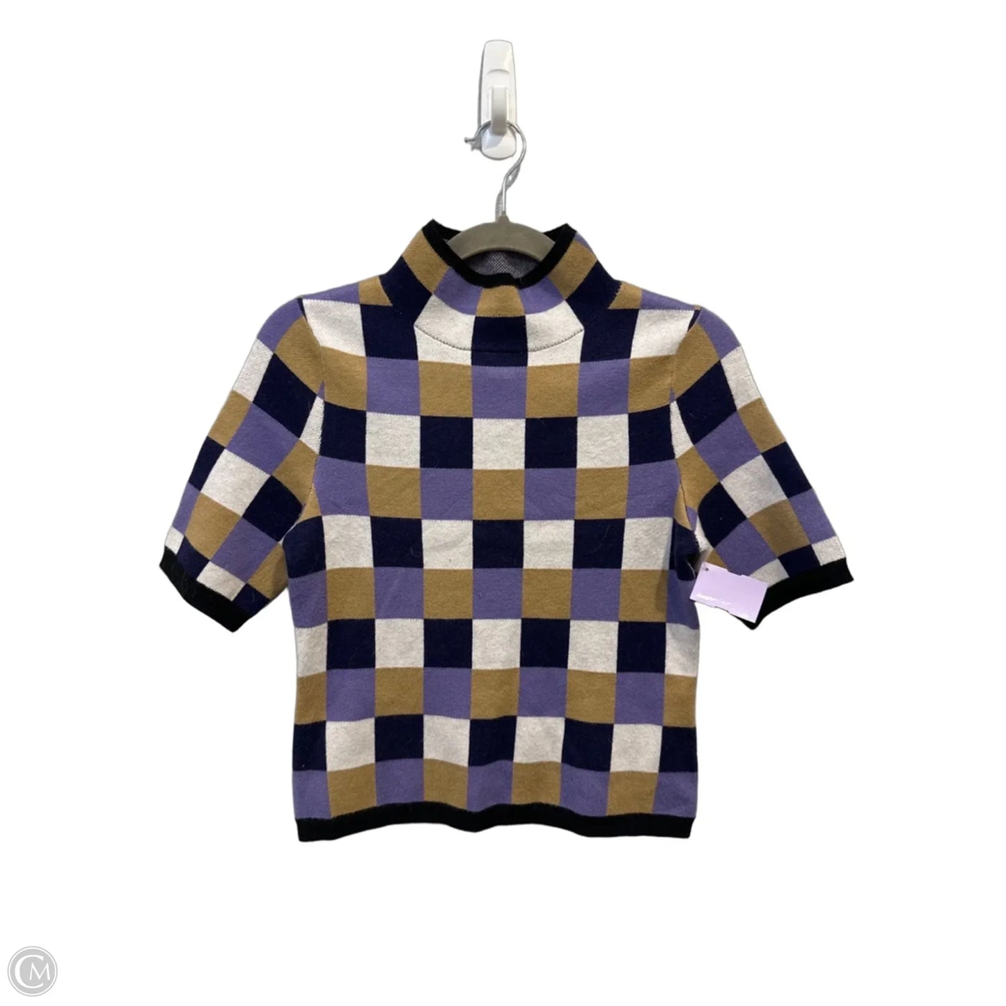 Top Short Sleeve By Maeve In Geometric Pattern, Size: S
