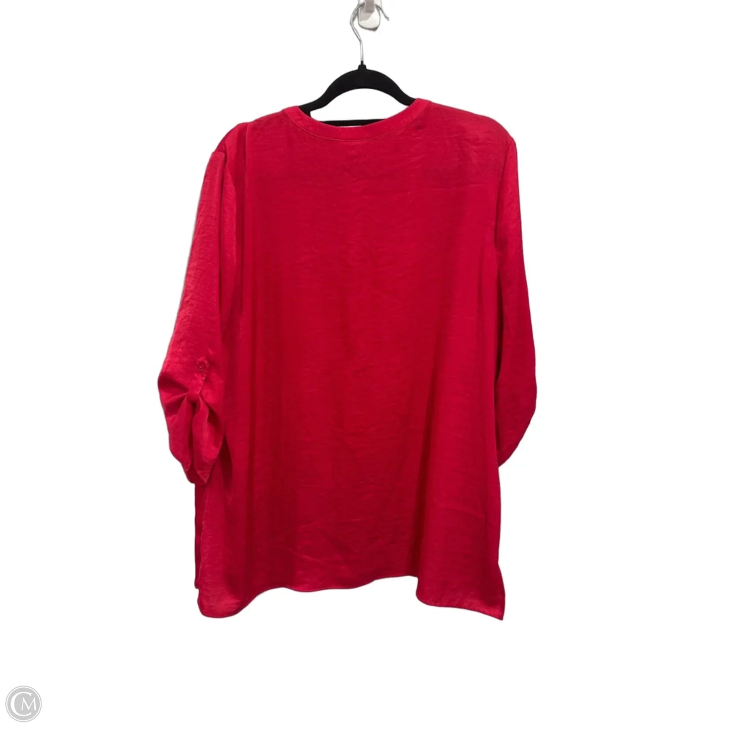 Top 3/4 Sleeve By Chicos In Pink, Size: Xl