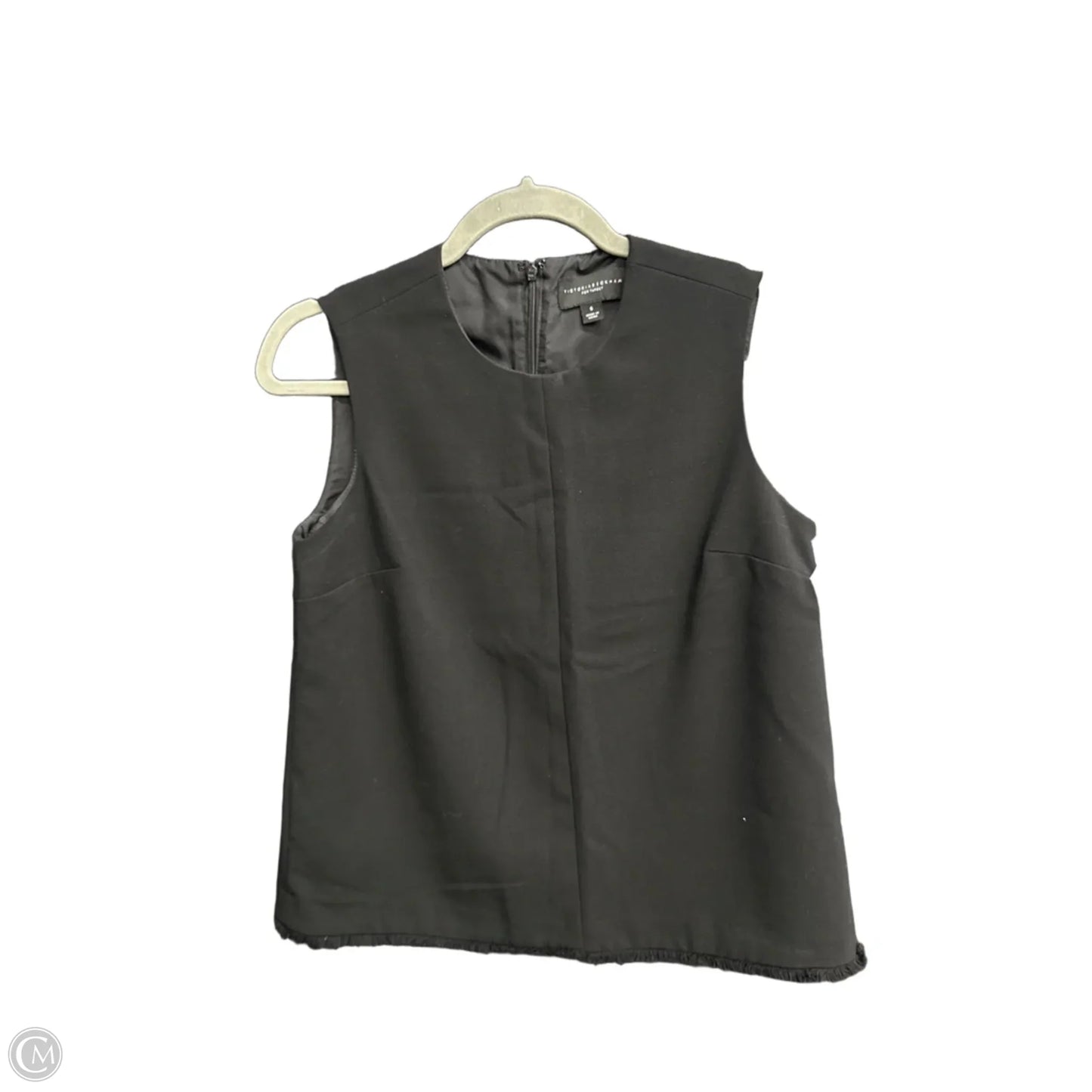 Top Sleeveless By Clothes Mentor In Black, Size: S