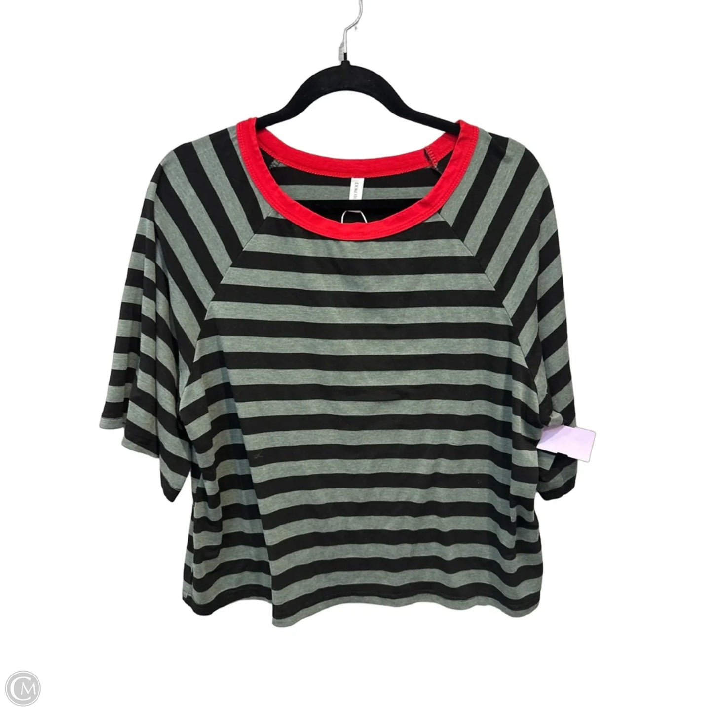 Top Short Sleeve By Dokotoo In Striped Pattern, Size: M