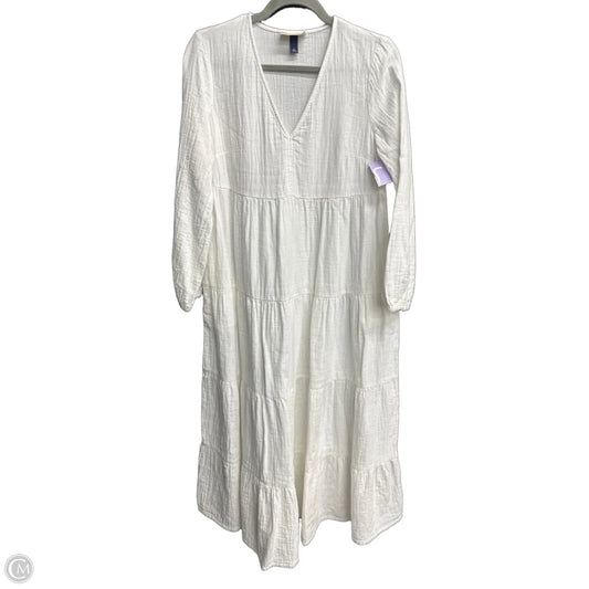 Dress Casual Maxi By Universal Standard In White, Size: S