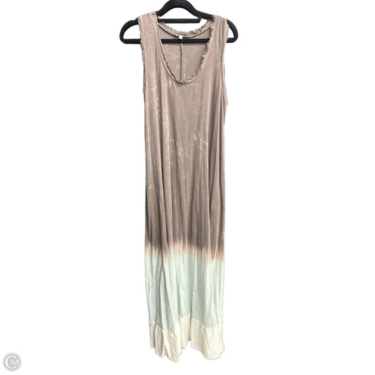 Dress Casual Maxi By Tempo Paris In Blue & Brown, Size: S