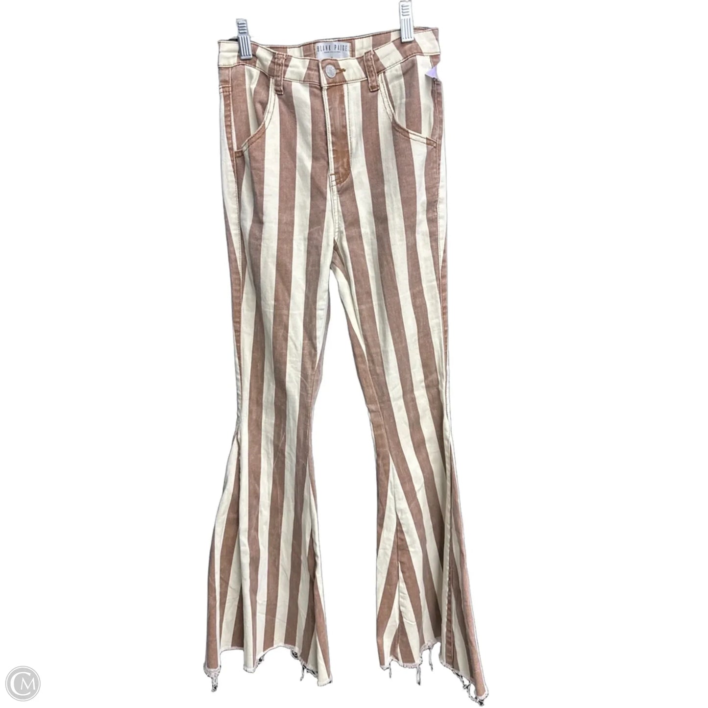 Jeans Flared By Clothes Mentor In Striped Pattern, Size: 4