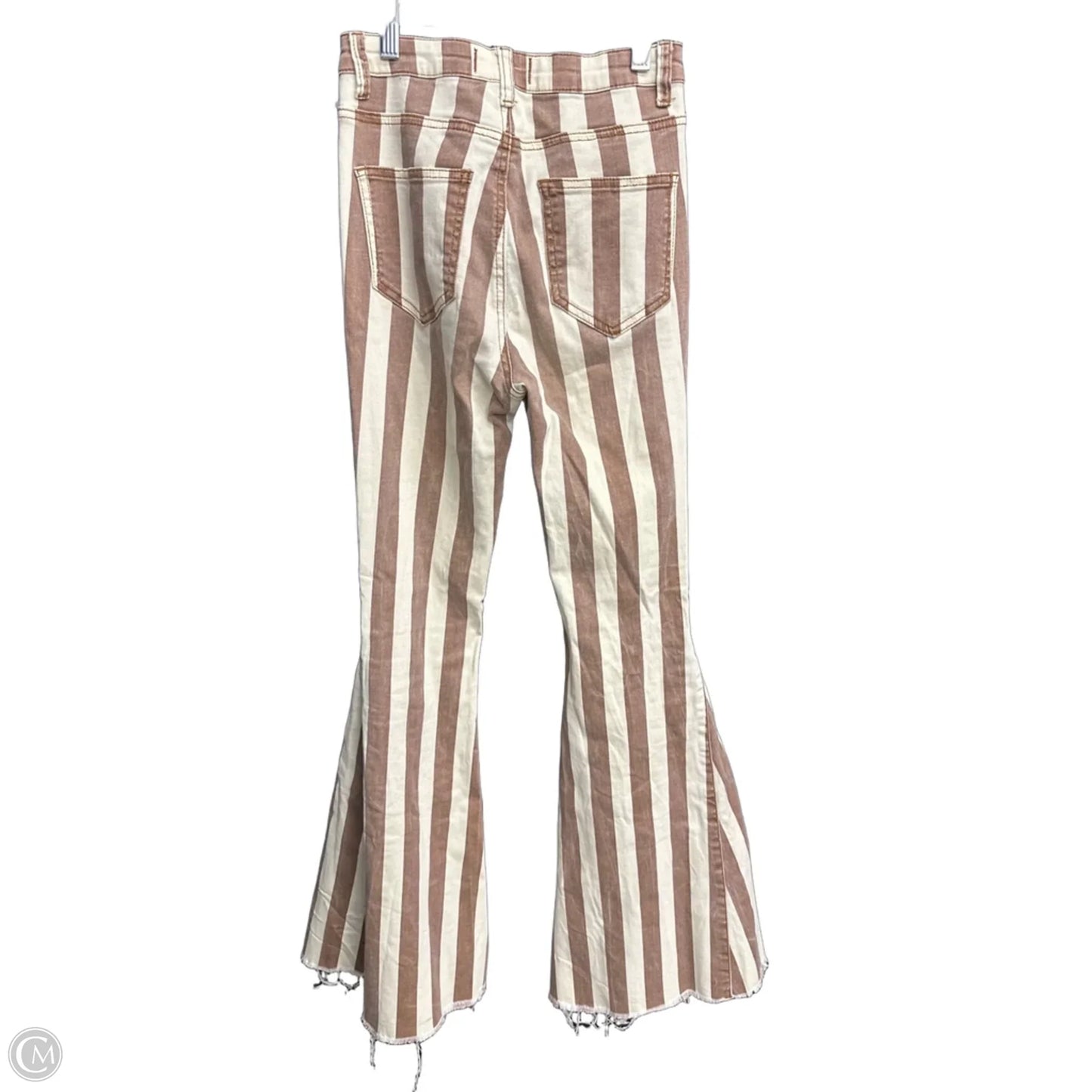 Jeans Flared By Clothes Mentor In Striped Pattern, Size: 4