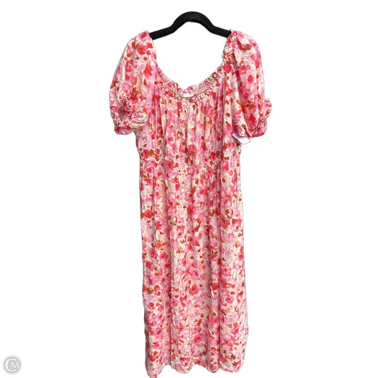 Dress Casual Maxi By H&m In Floral Print, Size: 2x