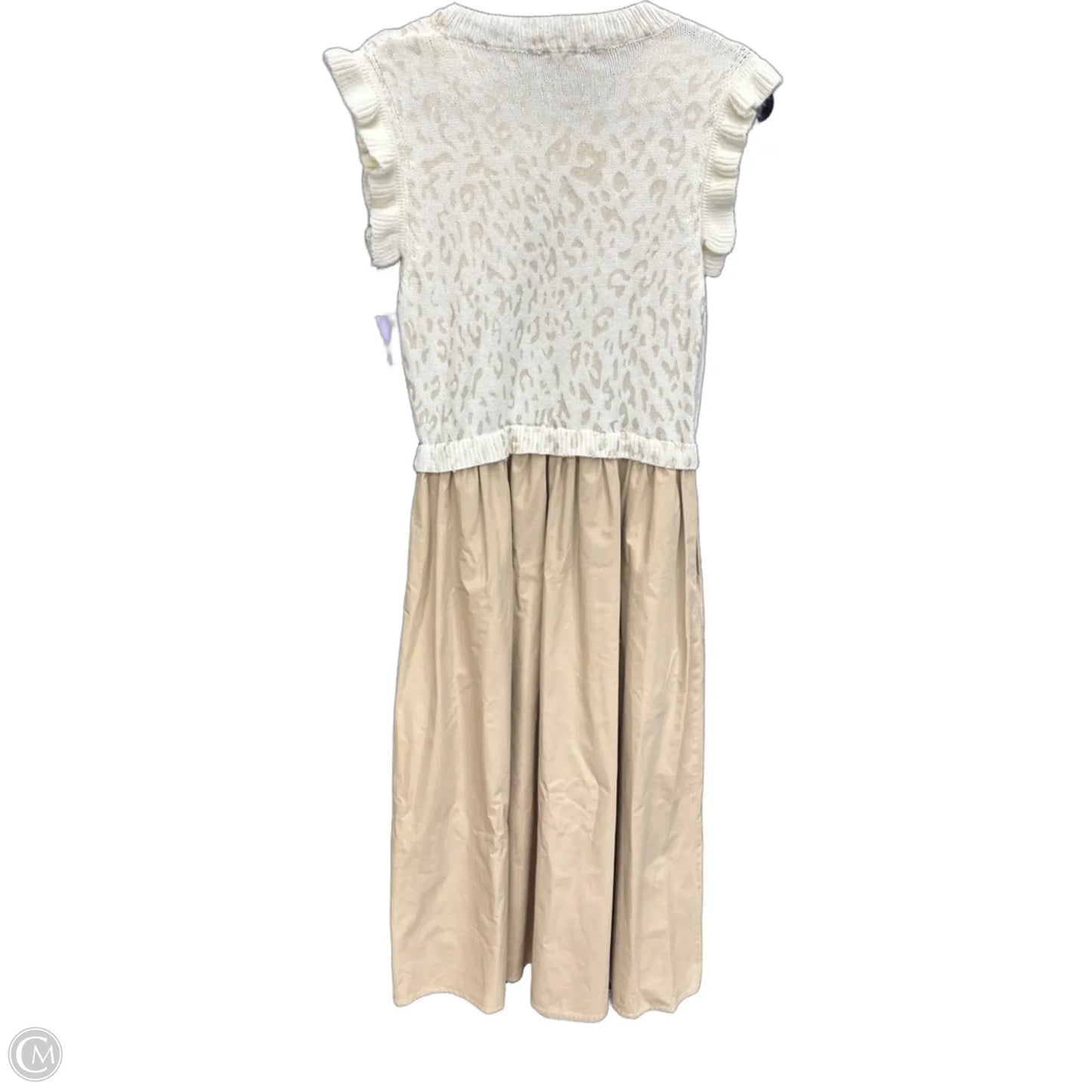 Dress Casual Maxi By Jodifl In Brown & Cream, Size: S