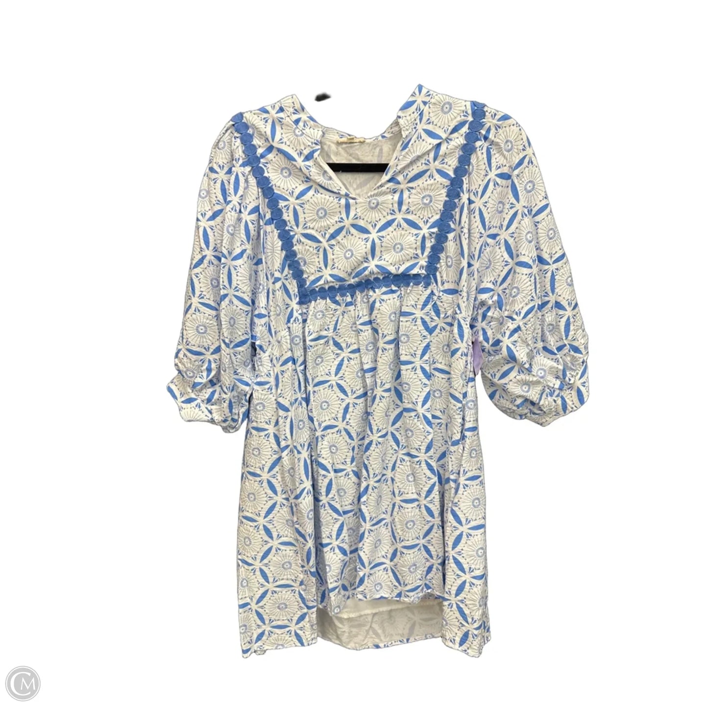 Dress Casual Short By Jodifl In Blue & White, Size: S