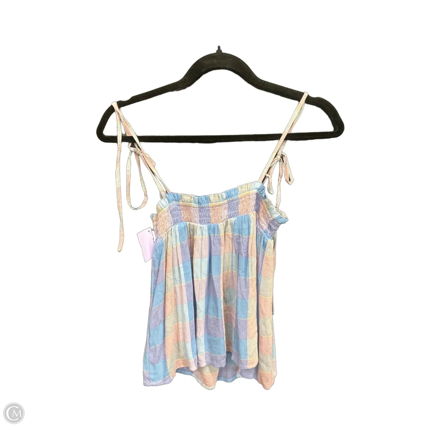 Top Sleeveless By Loft In Plaid Pattern, Size: Xxs