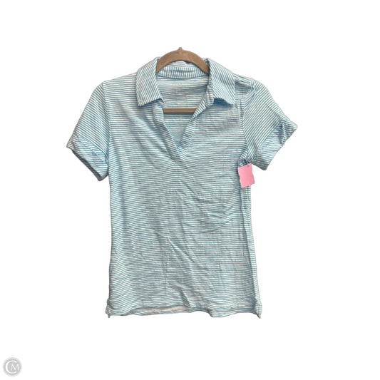 Top Short Sleeve By Talbots In Striped Pattern, Size: Xsp