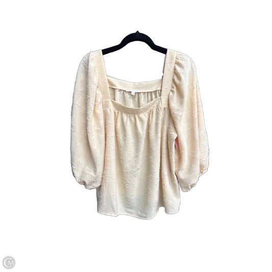 Top Short Sleeve By Ces Femme In Yellow, Size: M