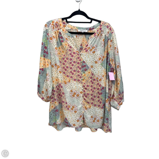 Top Short Sleeve By Rose And Olive In Multi-colored, Size: Xl